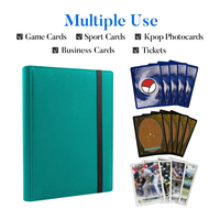 Classeur de cartes de visite de qualité supérieure à 360 poches, motif personnalisé, porte-cartes à collectionner à 9 poches, collection Yugioh en cuir PU de qualité supérieure