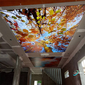Lámina <span class=keywords><strong>para</strong></span> Techo <span class=keywords><strong>de</strong></span> Piscina, Diseño 3D <span class=keywords><strong>de</strong></span> <span class=keywords><strong>Cielo</strong></span> Azul y Hojas Rojas, Techo Extensible <span class=keywords><strong>de</strong></span> <span class=keywords><strong>PVC</strong></span> <span class=keywords><strong>para</strong></span> Decoración <span class=keywords><strong>de</strong></span> Vestíbulo y Hogar - Product Image 5