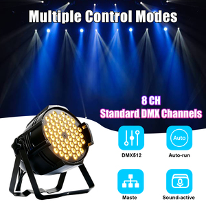 Projecteur LED Par 54x3W à Prix Usine, Lumière de Scène RGBW 4-en-1 avec Contrôle Sonore DMX512 pour Discothèque, Bar, KTV, Mariage, <span class=keywords><strong>DJ</strong></span> - Product Image 4
