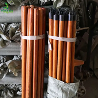 Manche de balai en bois enduit de PVC de 120 cm pour balai et serpillière, fourni par l'usine - Cabo De Vassoura Palos De Escoba Yingjia