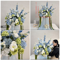 Décorations de table de mariage style bohème, boules de fleurs brunes pour mariage, centre de table floral de 60 cm, boule de fleurs artificielle brune