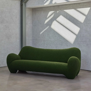 Wabi-Sabi ชุดโซฟาแบ่งส่วนทำจากผ้าครีมฝรั่งเศสแบบย้อนยุคสไตล์ย้อนยุคหลายคนสำหรับบ้านโรงแรมโซฟารับแขก - Product Image 2