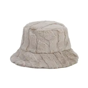 new designer custom russian fur winter hat fashion trending bucket hat high quality winter fur hats for women