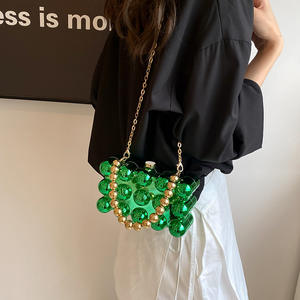 Tas tangan marmer wanita, kantung gelembung akrilik Unik Mewah untuk pesta pernikahan, Prom - Product Image 6