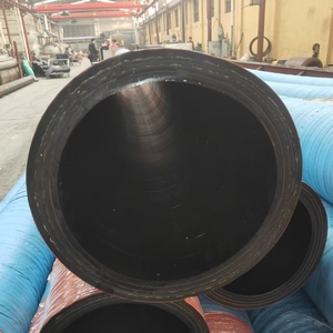 Manguera de Succión de Arena, Tubo de Caucho Natural con Refuerzo de Alambre de Acero y Cordón de Neumático, Resistente a la Abrasión - Product Image 1