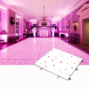 Stage decoratie up verlichte disco panel starlit led dance floor