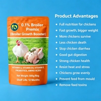 Aliment de démarrage pour poulets de chair Qianbaisheng, riche en protéines, croissance rapide, prémélange concentré multivitaminé
