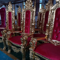 OE-FASHION chaises royales du roi et de la reine du trône meubles d'hôtel en plastique en tissu métallique bon marché pour les mariages événements banquets à manger