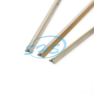 Espejo decorativo en forma de T 304 316L Accesorios para azulejos <span class=keywords><strong>Perfil</strong></span> de ajuste de borde Embellecedor de azulejo de acero inoxidable para decoración de paredes - Product Image 5