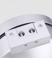 Dispenser a Parete Moderno in Acrilico e Alluminio di Lusso, Oro/Argento, per Alimenti Secchi, Caffè in Grani, Cereali, Contenitore Ermetico