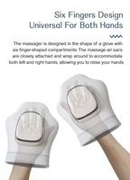 Masseur Électrique Intelligent Sans Fil Phenitech 3 Niveaux avec Compresse Chaude et Pression d'Air pour Détente des Articulations de la Paume et des Doigts