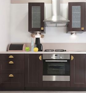 Poignée de tiroir en zinc style chinois WEKIS, poignées dorées en forme de coquille pour commode, chambre, cuisine, petite porte d'armoire à trou unique - Product Image 5