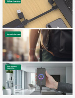 Kabel USB Magnetik 6 in 1 PD 60W USB Charge Tipe C ke USB C Micro Aksesoris Ponsel