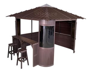 Rắn ngoài trời Spa bồn tắm nước nóng gazebo với chất lượng nặng pergola tán vĩnh viễn cho sân vườn cho gian hàng - Product Image 4