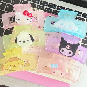 Pinza de Pelo Grande, Linda y Dulce con Diseño de Tiburón de Dibujos Animados, Estilo Sanrio, Accesorio para el Cabello, Horquilla, Moño, Material de Acetato para <span class=keywords><strong>Fiestas</strong></span> - Product Image 1