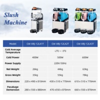 Machine à slush grande capacité en promotion – Machine à boissons glacées automatique en acier inoxydable pour hôtels