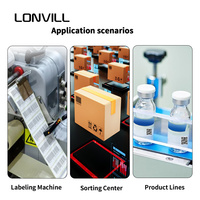 LONVILL, escáner de montaje fijo, lector de código de barras industrial a la venta, escáner de código QR Android con USB RS232