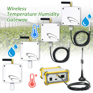 1200m Long Range RF Wireless <b>Temperature</b> Humidity Monitoring System With Base Station Multipoint Sensor Gateway - Product Image 1