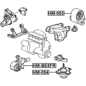 Piezas de suspensión automática 3 piezas Kits de soportes de motor para HONDA CIVIC EU/EP/<span class=keywords><strong>ES</strong></span> 2001-2006 - Product Image 2