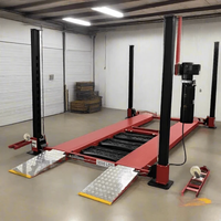 Direct usine, élévateur de stationnement hydraulique à quatre poteaux, double étage, 6000 kg, pour le stationnement en garage de pick-up et SUV