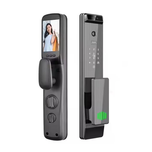 Smart Door Lock With Wifi Face ID Tuya Smart Fingerprint Password IC Card Key Digital