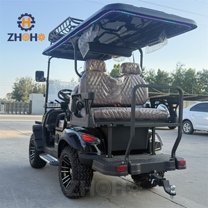 Four-seat Mini Electric Off-road Golf Cart, Club <strong>Set</strong>, with Insulated Box and Refrigerator - Product Image 5