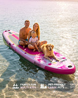 Planche à pagaie gonflable (ISUP) Aisunss personnalisable et écologique pour lacs, rivières, surf, sports nautiques unisexes SAP