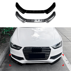 Audi A4 A5 8T S Line 2013 2016 Front Lip Spoiler Carbon Fiber Texture ABS Body Kit - Product Image 4