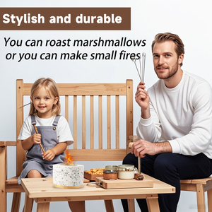 Bol de foyer de table en béton portable extérieur et intérieur avec carburant au bioéthanol <span class=keywords><strong>pour</strong></span> rôtir des bâtons Smores <span class=keywords><strong>pour</strong></span> une utilisation extérieure en intérieur - Product Image 5