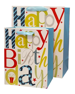 Bolsas de regalo de <span class=keywords><strong>feliz</strong></span> cumpleaños Bolsas de regalo de papel grandes con asa <span class=keywords><strong>para</strong></span> mujeres Hombres Fiesta Niñas Niños Cumpleaños - Product Image 3