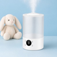 Humidificateur ultrasonique à grande capacité de 4 L, humidificateur à brume fraîche, 300 ml/h, silencieux toute la nuit, pour grande pièce, maison, bureau, salon