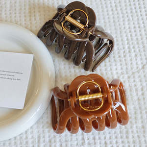 Pinza de Pelo de Calabaza de 9.5CM, Nueva Colección Primavera, Color Novedoso, Pinza de Tiburón de PC de Alta Calidad para Mujer, Diseño Sencillo - Product Image 2