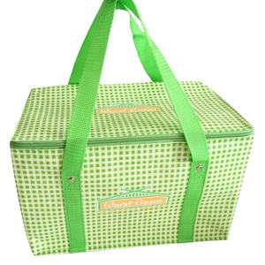 Logo personalizzato durevole 15L eco-friendly isolato pranzo borsa termica con chiusura a cerniera con motivo termico Non tessuto lettera - Product Image 1