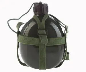 1L AOO alumínio puro garrafa cantina Do Exército verde militar para camping e caminhadas