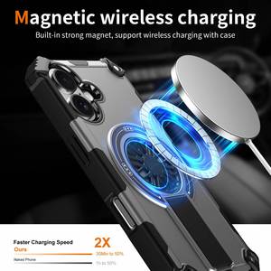 Funda para iPhone 16e 17 Air Pro Max, Económica, Divertida, con Soporte Magnético Giratorio, Híbrida, Antigolpes, para iPhone 17 - Product Image 6