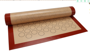 Alfombrilla de silicona para hornear macarrones, tapete de fibra de vidrio personalizado para horno de masa y repostería, venta al por mayor - Product Image 2