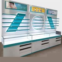 Présentoir pliable personnalisable de 2,2 mètres pour lunettes, avec éclairage LED, en MDF/Contreplaqué/Verre Trempé – Prix Usine