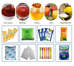 Máquina Envasadora Automática de Aceite de Oliva <span class=keywords><strong>en</strong></span> Bolsitas, para Aceite de Salmón, Bolsas de Forma Irregular, Llenado, Sellado y Embolsado - Product Image 2