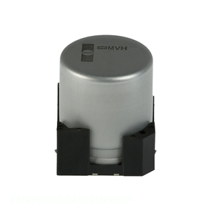 ตัวเก็บประจุแบบติดผิวหน้า (Surface Mount) รุ่น EMVH160GRA102MMH0S ของผู้ผลิต ความจุ 1000 ไมโครฟารัด (1000uF) ความคลาดเคลื่อน 20% แรงดัน 16 โวลต์ ชนิดอลูมิเนียม (ALUM) แบบ SMD - Product Image 1