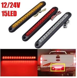 TCYATO 10 pouces <span class=keywords><strong>LED</strong></span> Truck Tail Brake Light New Rear Stop Signal Lamp Indicateur <span class=keywords><strong>pour</strong></span> voiture et <span class=keywords><strong>remorque</strong></span> 12-24V Lorry 15 LEDs - Product Image 3