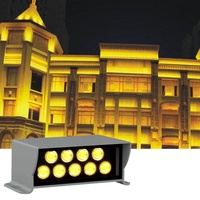 Projecteur mural LED 6W 18W pour façade, lumière blanche chaude DMX, extérieur, IP65, étanche, éclairage de bâtiment, projecteurs paysagers en aluminium