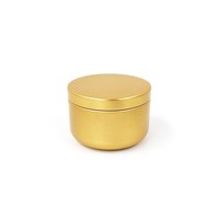 Noir/marron/vert 53 * H37mm petite taille vide forme ronde bocaux à bougies avec couvercles peinture boîte de conserve pour bougies nourriture boîte en métal