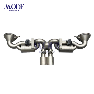 Système d'échappement Cat-Back OPF à haut débit pour 992 RS 2023 en acier inoxydable/titane de qualité supérieure – Amélioration de performance pour la course - Product Image 4