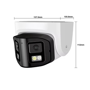 Caméra de sécurité panoramique PoE IPC à double objectif 4MP 180 degrés Dôme <span class=keywords><strong>ColorVu</strong></span> IP66 Caméra CCTV couleur 4MP Audio bidirectionnel extérieur - Product Image 1