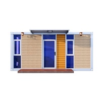 Maison conteneur préfabriquée portable en kit, 2 chambres, modulaire, mobile, avec panneaux sandwich en mousse composite pour habitation