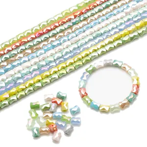 Zhubi Luster Bamboo Joint Glass Beads Wholesale Colorful Faceted Crystal Loose Beads for Jewelry Making DIY Handmade Bracelet