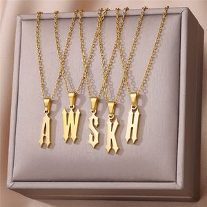Wholesale Custom Personalised 18k Gold Plated Stainless Steel <strong>Initials</strong> Pendant Charm Letter Women Men <strong>Children</strong> <strong>Necklace</strong> - Product Image 3