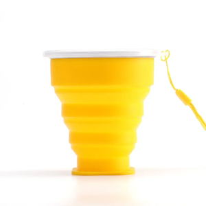 Travel Folding Drinking <strong>Cup</strong> Set Factory Wholesale Portable Rubber Foldable <strong>Cup</strong> Silicone <strong>Collapsible</strong> <strong>Cup</strong> - Product Image 2