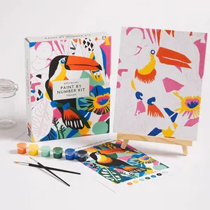 Conceptions personnalisées kit de peinture par numéro bricolage peinture à l'huile sur toile faite à la main