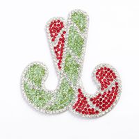 Nouveau auto-autocollant Hot Fix strass arbre de noël pain d'épice homme neige chaussettes Patch pour bricolage chaussure chapeau vêtements accessoires